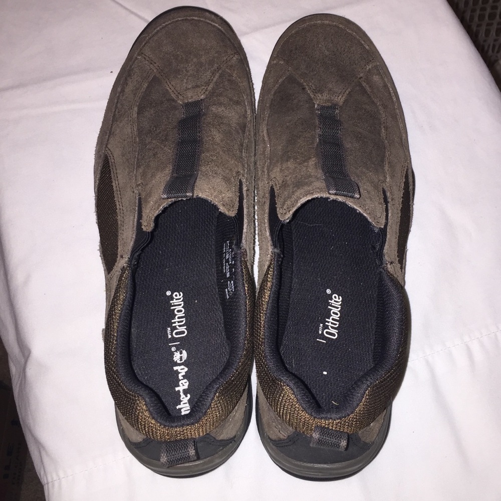 SOLD Men’s Timberland slip on grip shoes- brown